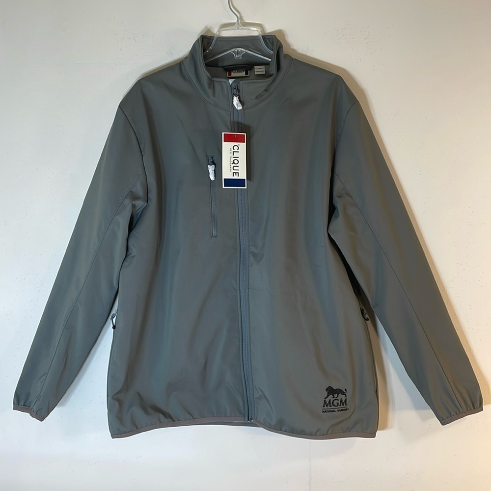 NWT. Clique Men’s Large Fleece Lined Full Zip Jacket.
